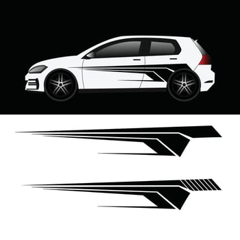 vector design for car body wrap livery decal stickers.