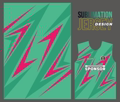 Vector jersey sports design for racing cycling football gaming motocross
