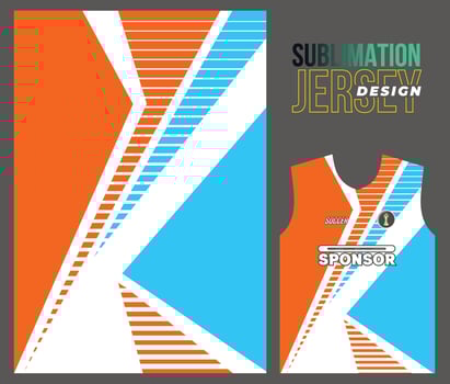 Vector jersey sports design for racing cycling football gaming motocross