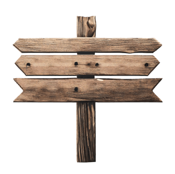 old weathered vintage wood plank for sign and label. AI Generated png