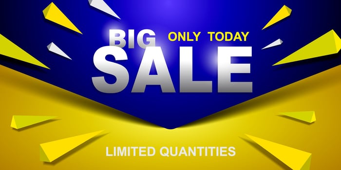 Sale banner template design, Big sale special offer. end of season special offer banner. vector