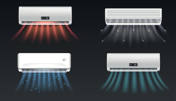 Air Conditioners Set vector