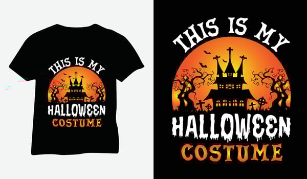 This is my halloween costume, halloween t-shirt vector