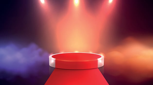 Realistic Presentation Podium vector