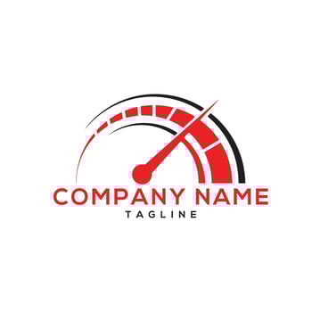 car speed test logo design vector