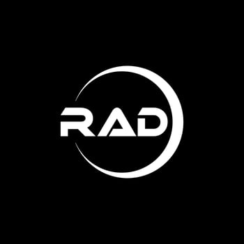 RAD Letter Logo Design, Inspiration for a Unique Identity. Modern Elegance and Creative Design. Watermark Your Success with the Striking this Logo. vector