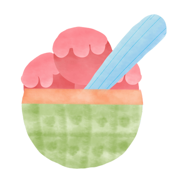 Hand drawing cupcakes png