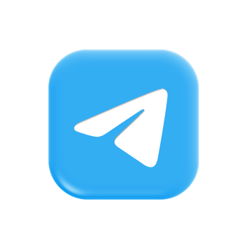 Telegram 3D Icon png