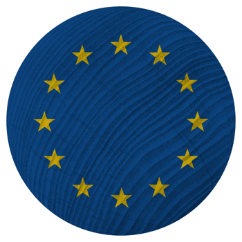 European Union Country Flag in Circle Shape png