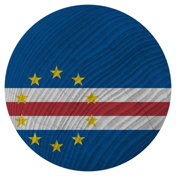 Cape Verde Country Flag in Circle Shape png