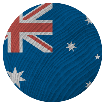 Australia Country Flag in Circle Shape png