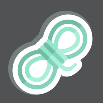 Sticker Rope. related to Mining symbol. simple design editable. simple illustration vector