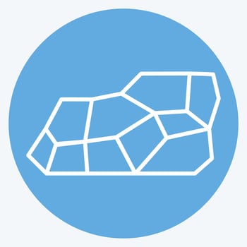 Icon Coal. related to Mining symbol. blue eyes style. simple design editable. simple illustration vector