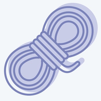 Icon Rope. related to Mining symbol. two tone style. simple design editable. simple illustration vector