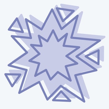 Icon Explosion. related to Mining symbol. two tone style. simple design editable. simple illustration vector