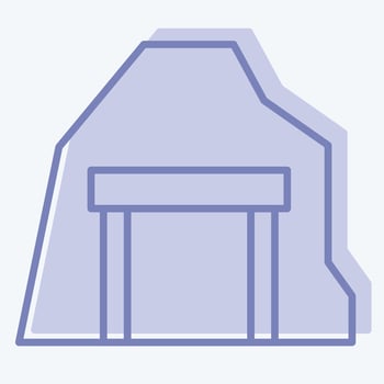 Icon Cave. related to Mining symbol. two tone style. simple design editable. simple illustration vector