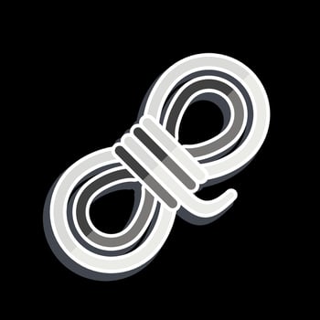 Icon Rope. related to Mining symbol. glossy style. simple design editable. simple illustration vector