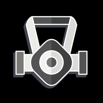 Icon Mask. related to Mining symbol. glossy style. simple design editable. simple illustration vector