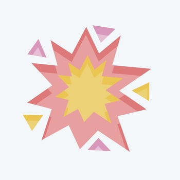 Icon Explosion. related to Mining symbol. flat style. simple design editable. simple illustration vector