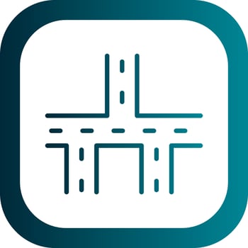 Crossroads Vector Icon Design