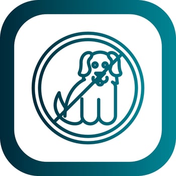 No Pets Allowed Vector Icon Design