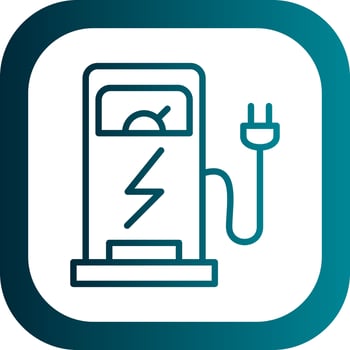 Charging Station Vector Icon Design