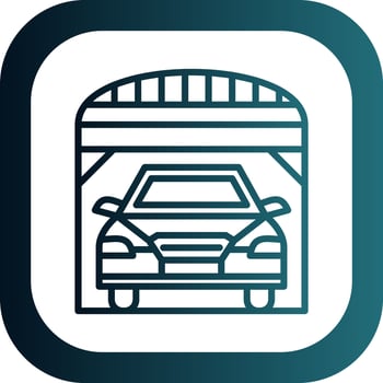 Garage Vector Icon Design