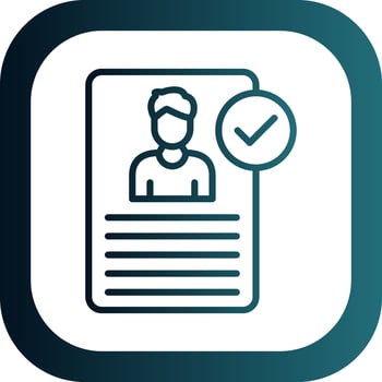 Verified account Vector Icon Design