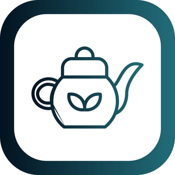 Teapot Vector Icon Design