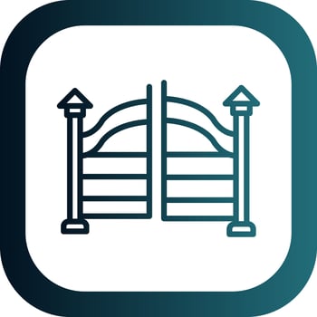 Gate Vector Icon Design