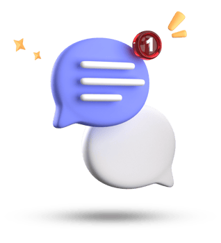 3d rendering of speech bubble with notification icons, 3D pastel chat icon set. Set of 3d speak bubble. png