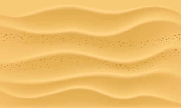 Vector beach texture with golden sandy waves