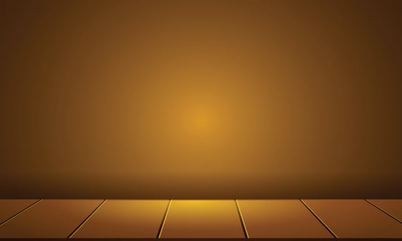 Vector abstract smooth studio room yellow background used for product display banner template