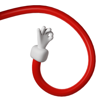 Cute cartoon 3D hand making OK gesture of Santa Claus Christmas icon. Style shows okay sign rendering. Business clip art transparent illustration png