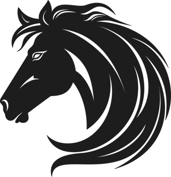 Horse icon black png