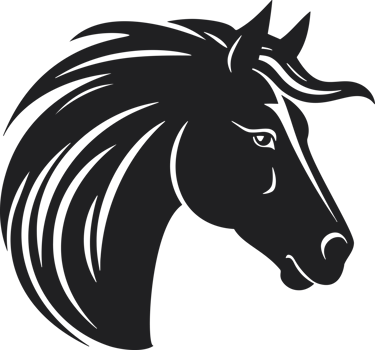 Horse icon black png
