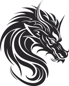 Chinese Dragon Head Illustration png