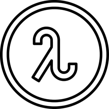 Lambda Vector Design Element Icon