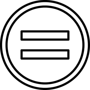 Equal Vector Design Element Icon