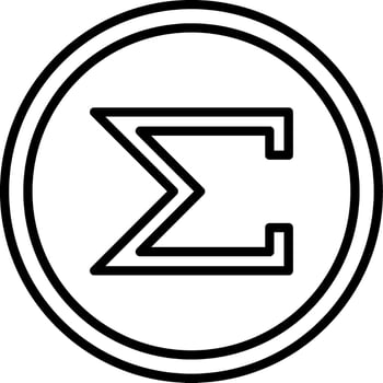 Sum Vector Design Element Icon