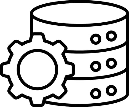 Operational Database Vector Design Element Icon