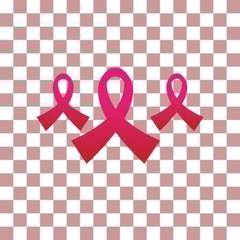 Breast cancer awareness realistic pink ribbon seamless pattern design vector