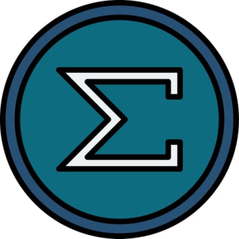 Sum Vector Design Element Icon