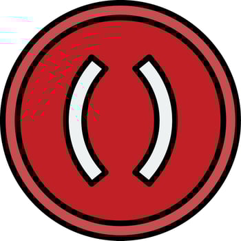 Parenthesis Vector Design Element Icon