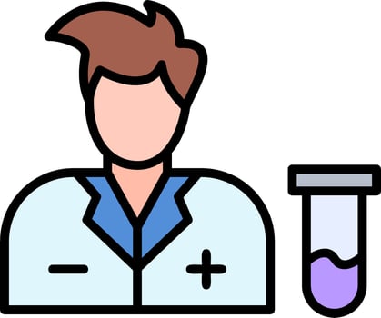 Scientist Vector Design Element Icon