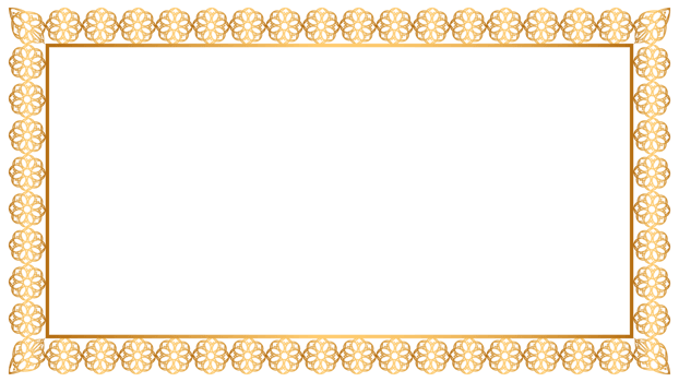Luxury golden rectangle corner certificate border pattern line photo thai frame islamic wedding invitation background png