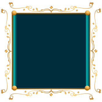 Luxury golden rectangle corner certificate border pattern line photo thai frame islamic wedding invitation background png
