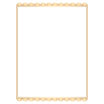 Golden square classic thai rectangle corner certificate page border photo frame islamic wedding invitation background png