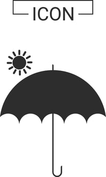 Umbrella vector icon template