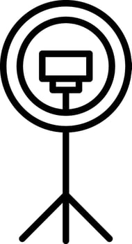 Ring light Vector Icon Design
